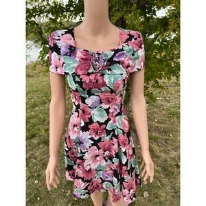 Vintage D.B.Y. Ltd. Floral Mini Dress